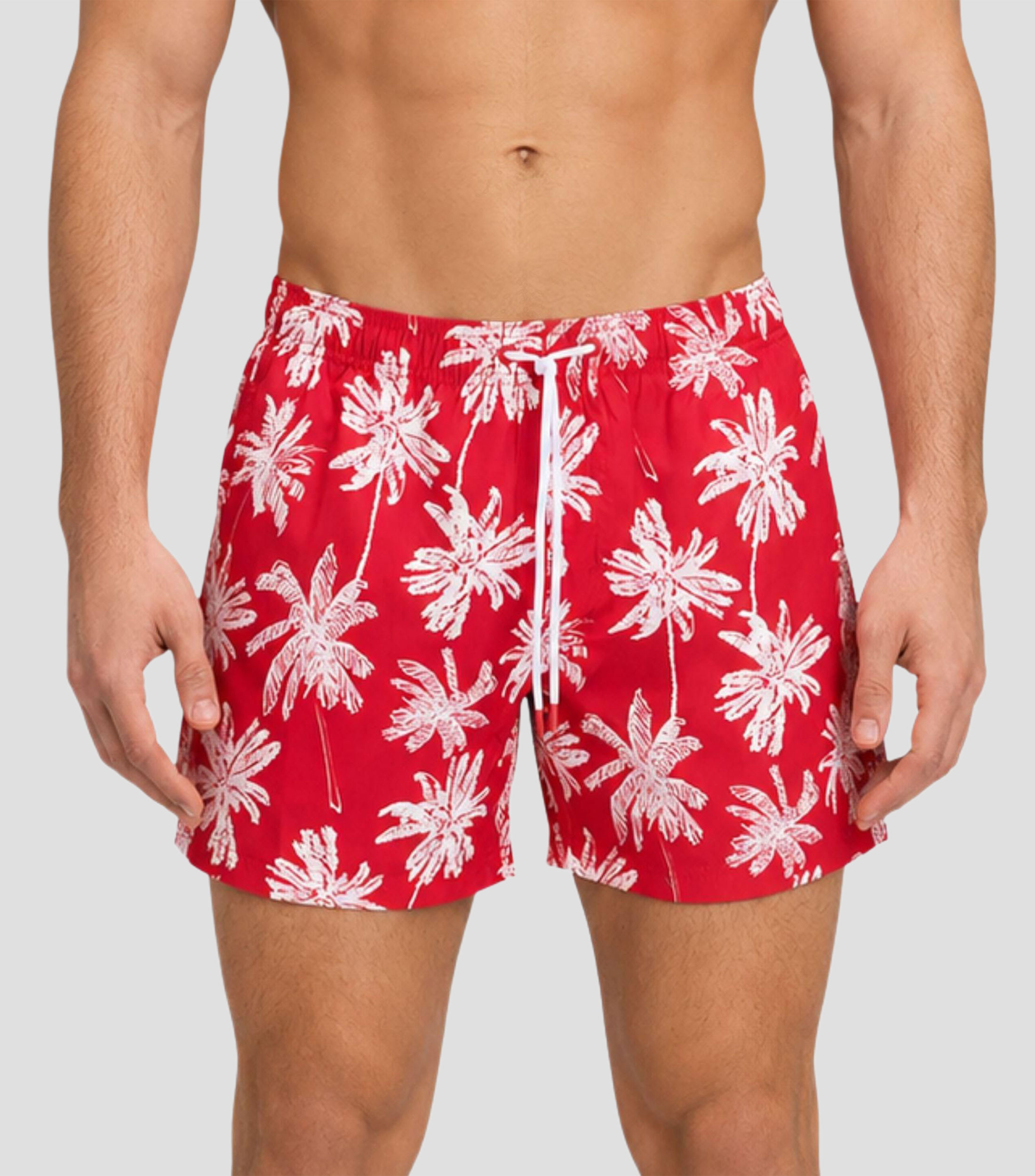 Traje de baño corto estampado Hombre